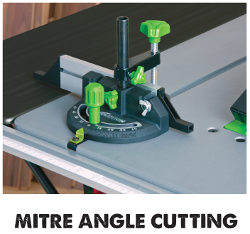 Mitre angle cutting