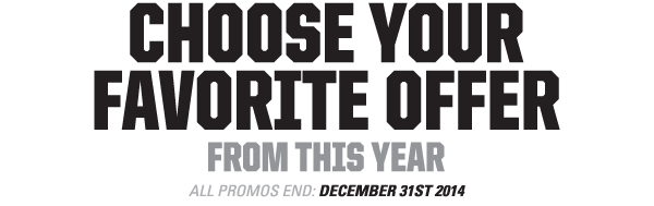 Choose your favorite offer from this year!
