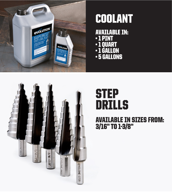 Coolants, Step Drills...